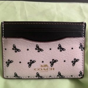 COACH Butterfly Card Case Wallet Holder